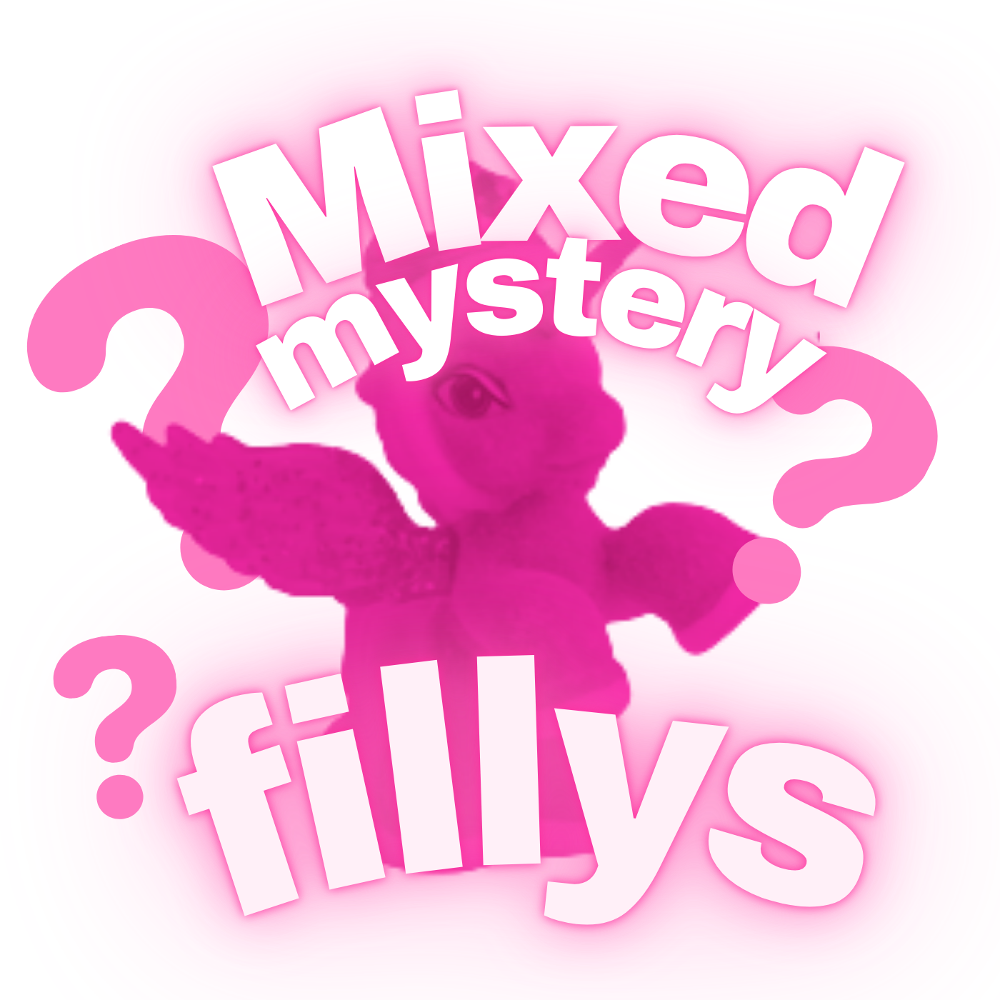 MIXED MYSTERYBOX Handmade 3x Filly Keychains