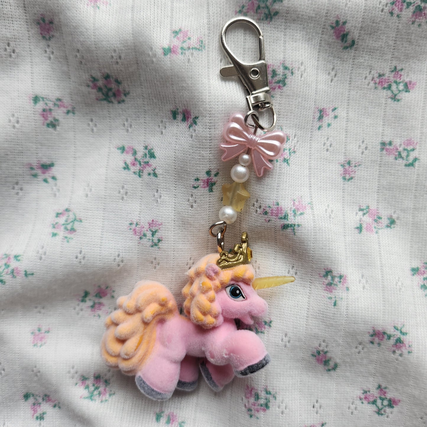 Filly Schlüsselanhänger Unicorn Rosa Gelb