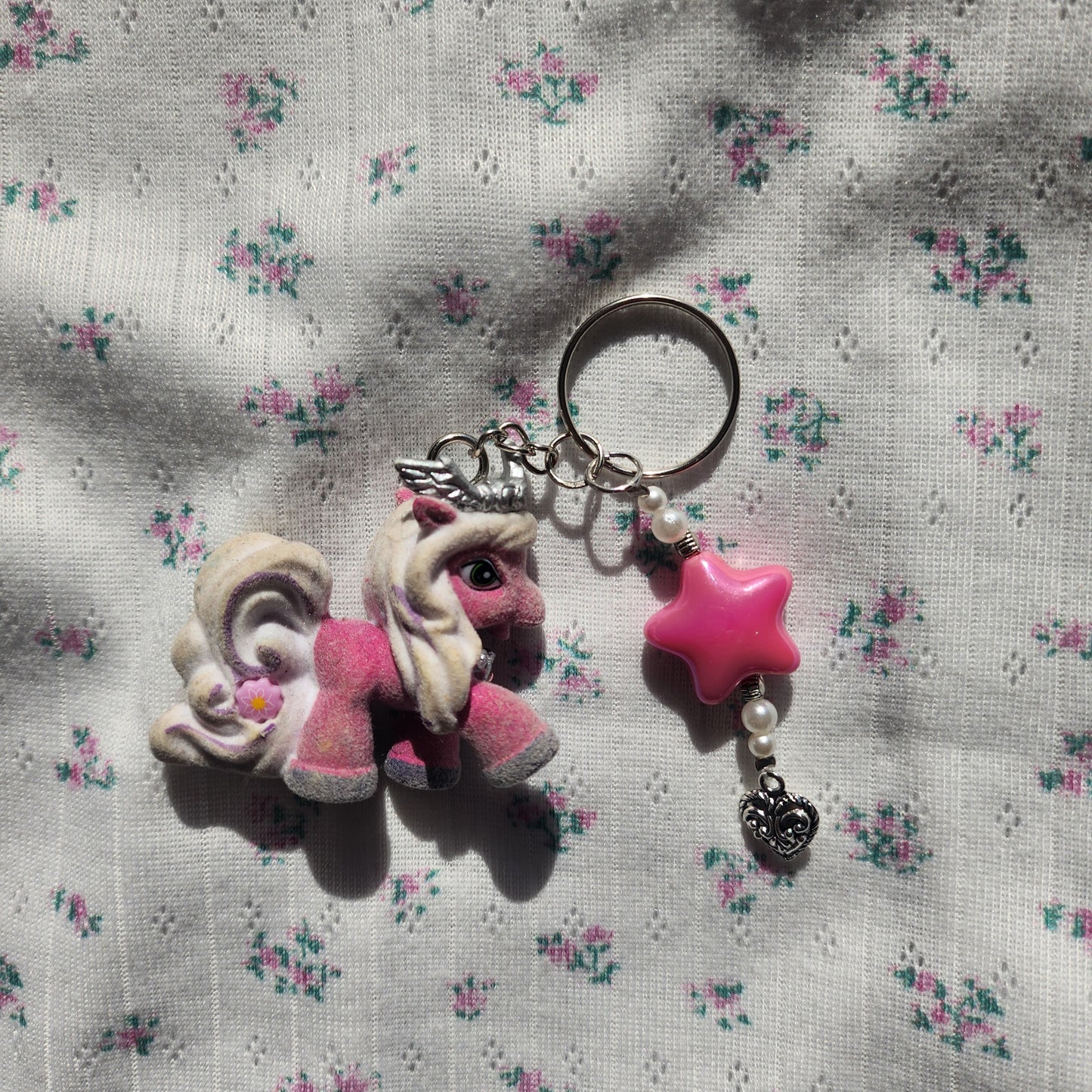 Filly Schlüsselanhänger Elves Pink Silber Rare