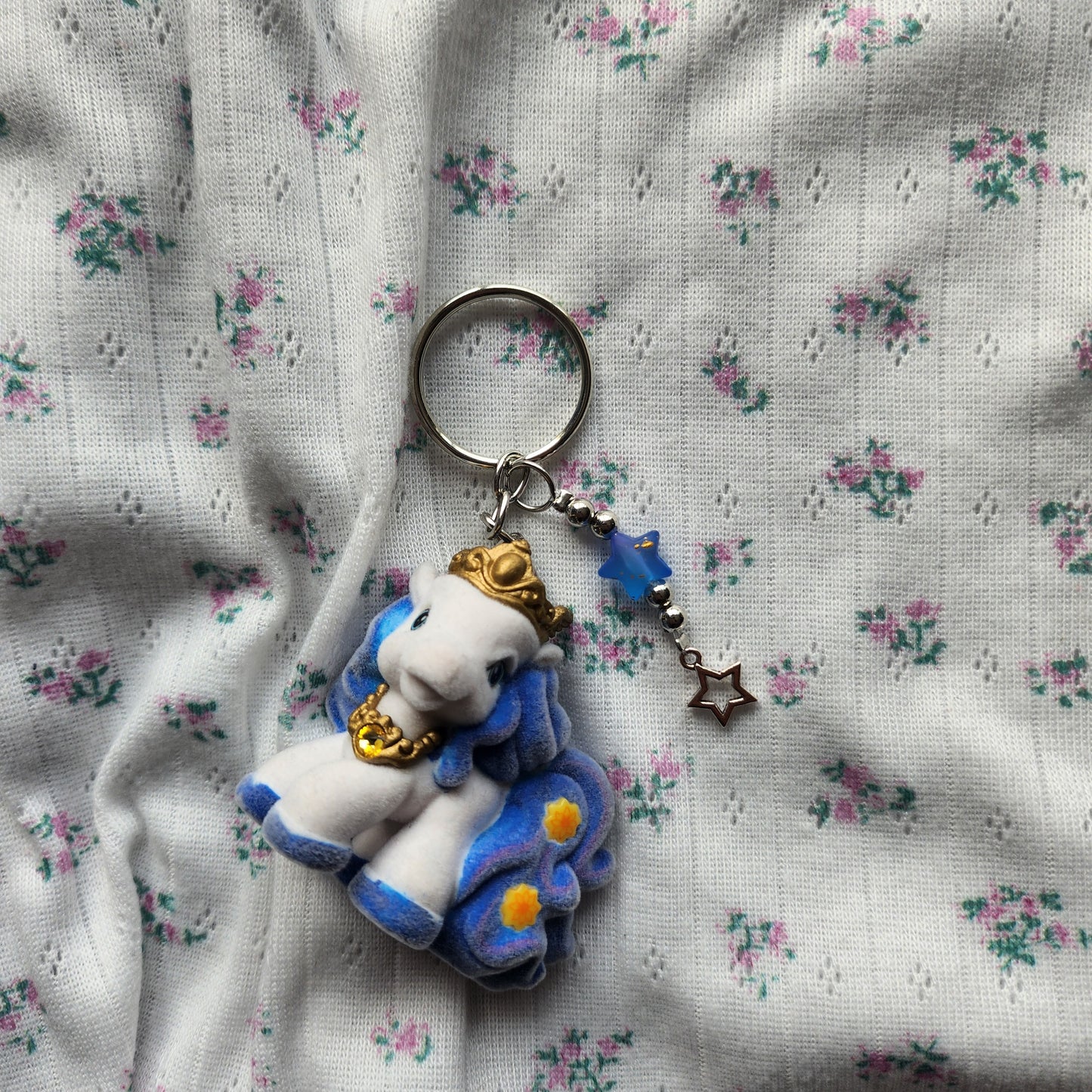 Filly Schlüsselanhänger Elves Blau Weiß