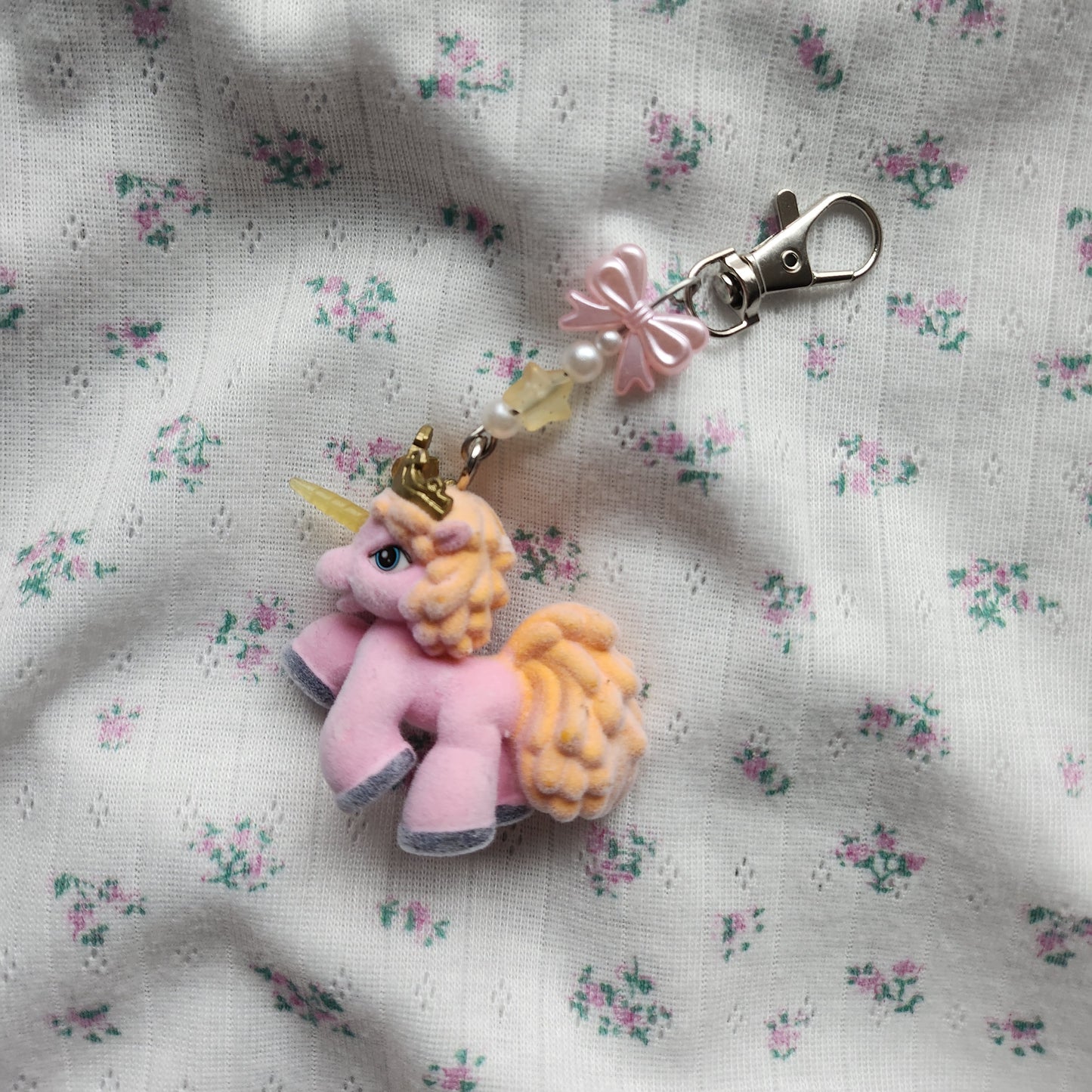 Filly Schlüsselanhänger Unicorn Rosa Gelb