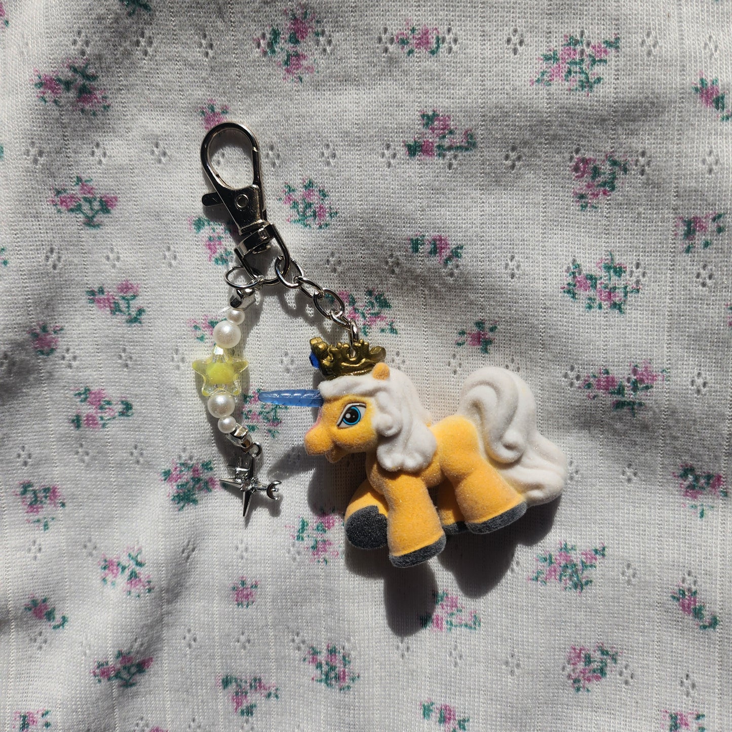 Filly Schlüsselanhänger Unicorn Gelb Weiß
